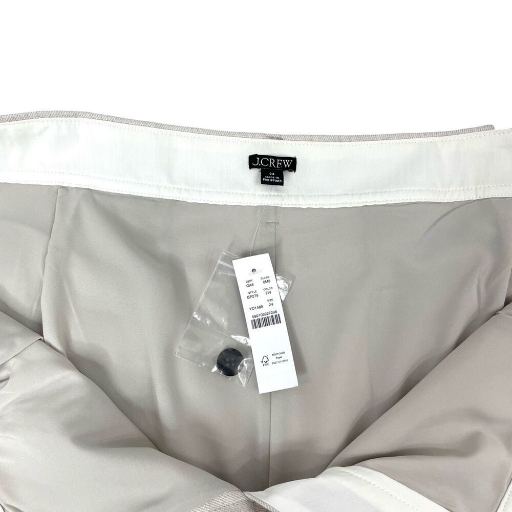 NEW J. Crew Remi‎ short in stretch linen blend Size 24 oatmeal neutral - Picture 5 of 9